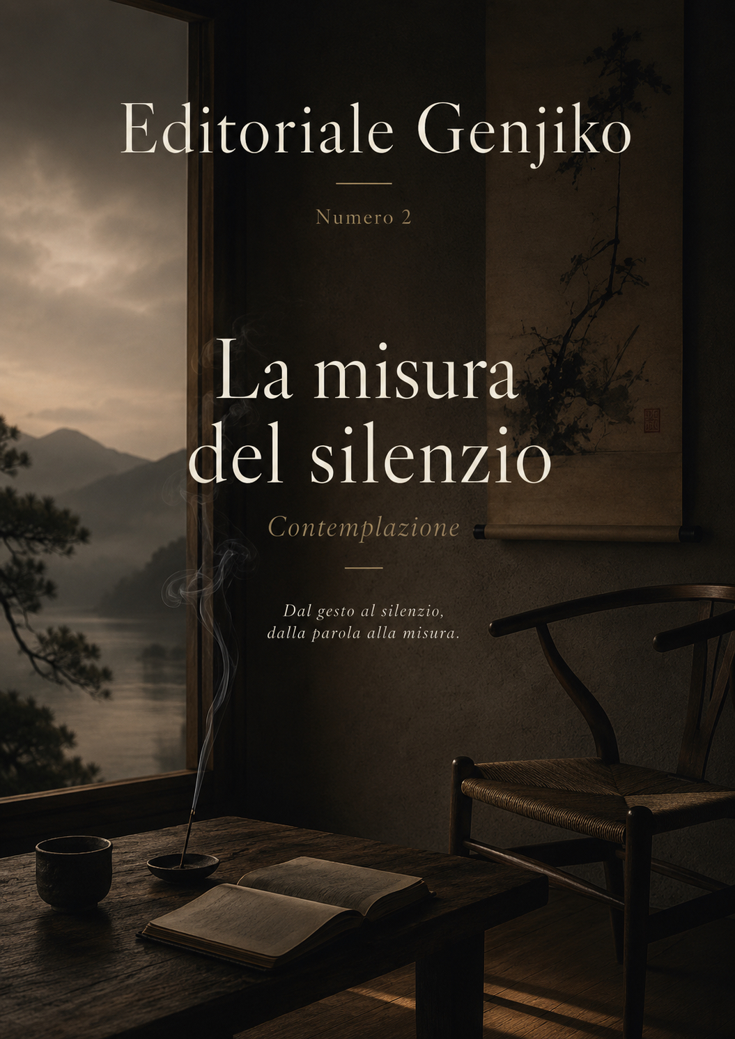 Copertina Editoriale Genjiko Numero 2 — La misura del silenzio